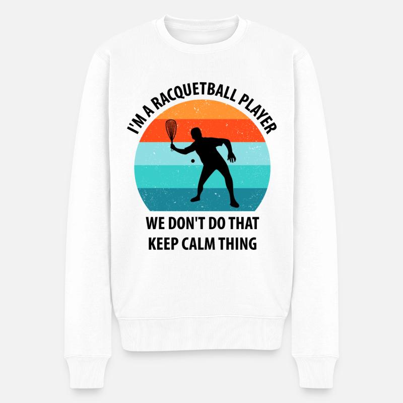 Racqueetball - Pull Premium bio Homme - blanc