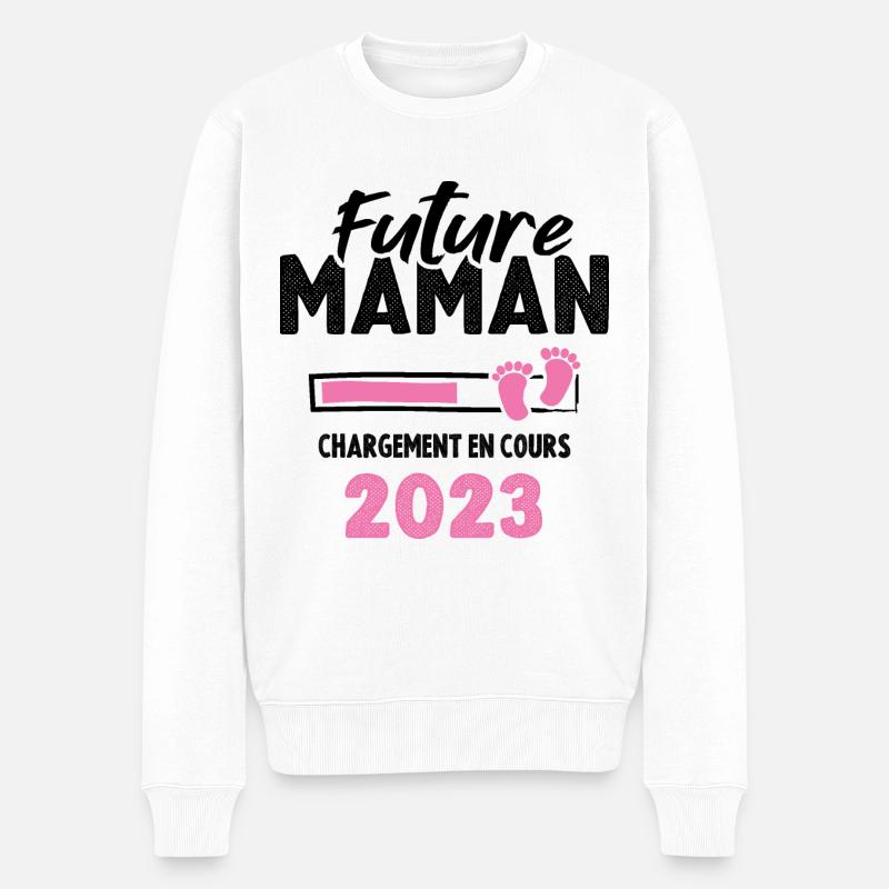 Future Maman 2023 Chargement En Cours - Pull Premium bio Homme - blanc