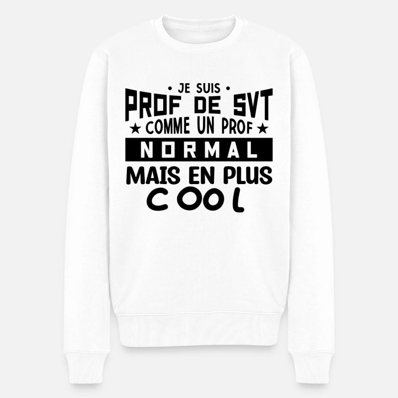 Prof de SVT super cool - Pull Premium bio Homme - blanc