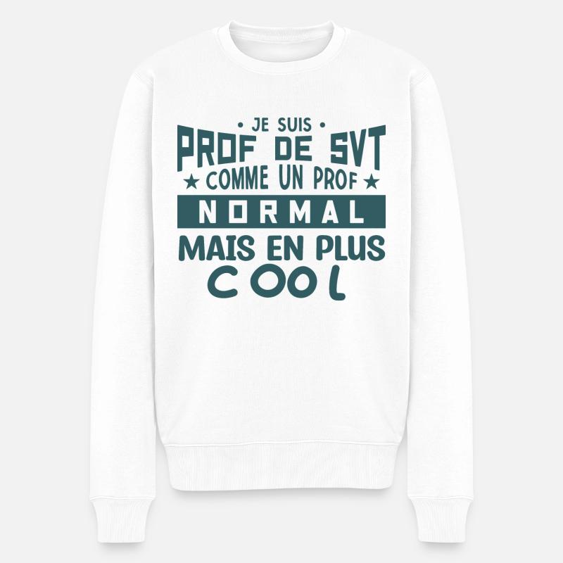 Prof de SVT super cool - Pull Premium bio Homme - blanc