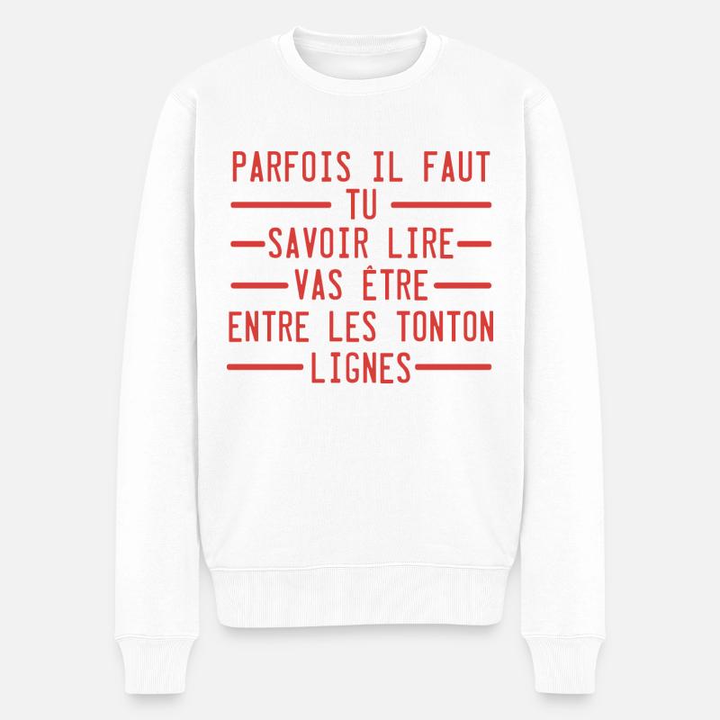 tu vas etre tonton anonce grossesse originale - Pull Premium bio Homme - blanc