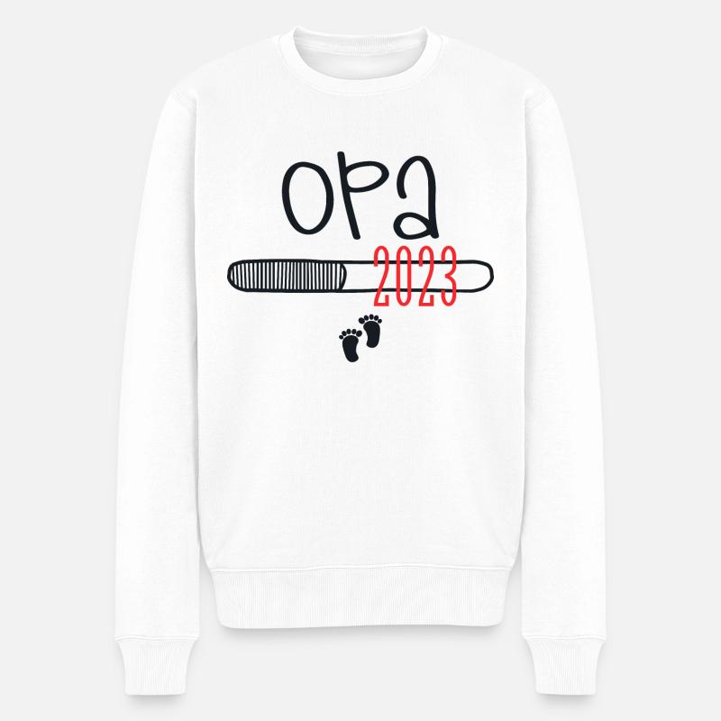 Opa 2023 - opa - Pull Premium bio Homme - blanc