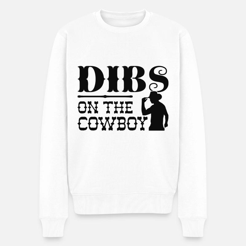 Dibs sur le cowboy - Pull Premium bio Homme - blanc