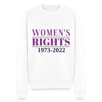 Frauenrechte 1973 - 2022 - Männer Premium Bio Pullover - Weiß - Vorne - Thijin (182cm)