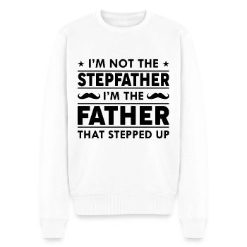 I’m Not The Stepfather - Men's Premium Organic Jumper - white - Front - Thijin (182cm)
