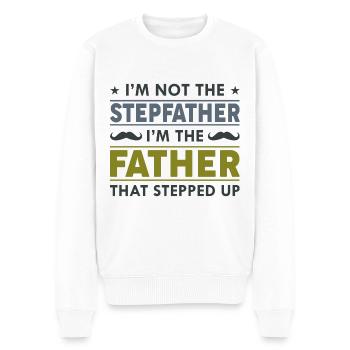 I’m Not The Stepfather - Men's Premium Organic Jumper - white - Front - Thijin (182cm)