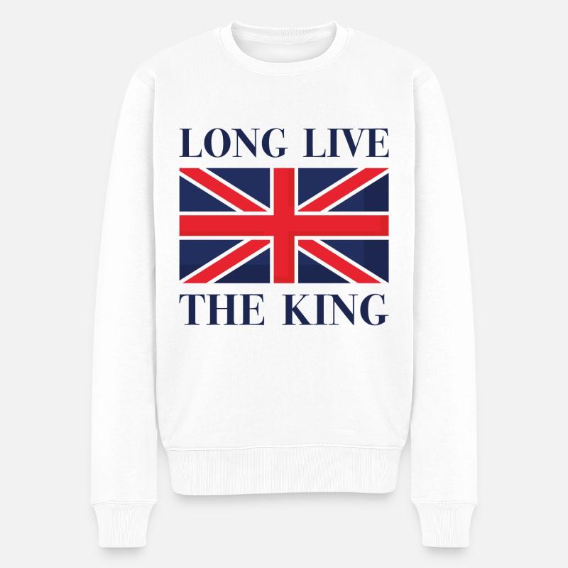 Vive le Roi - Pull Premium bio Homme - blanc