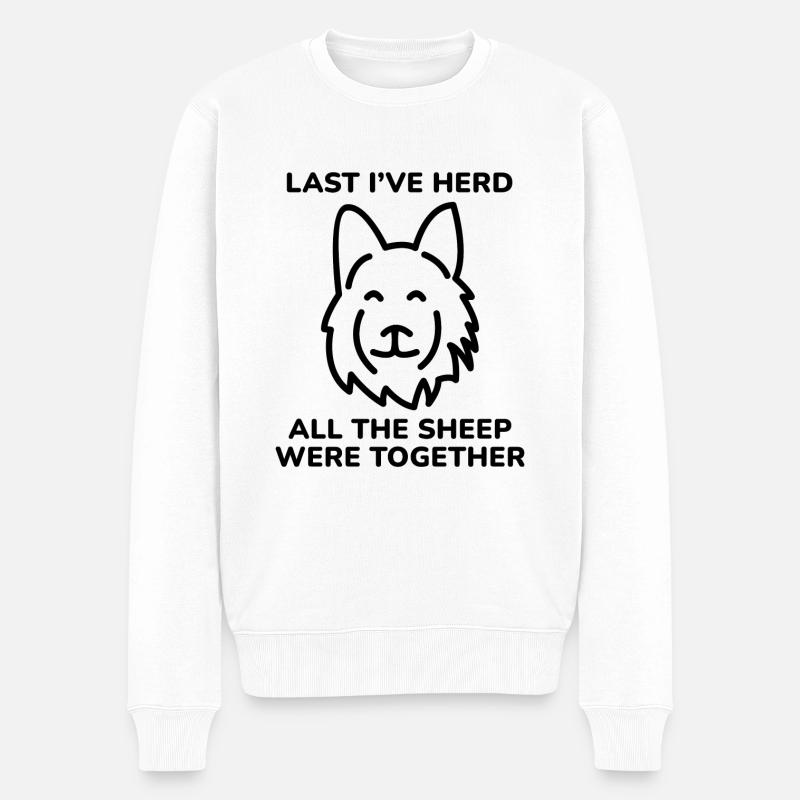 Zuletzt habe ich Herde - Männer Premium Bio Pullover - Weiß