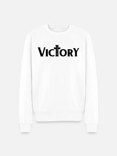 DLM VICTORY B1M - Men's Premium Organic Jumper - white