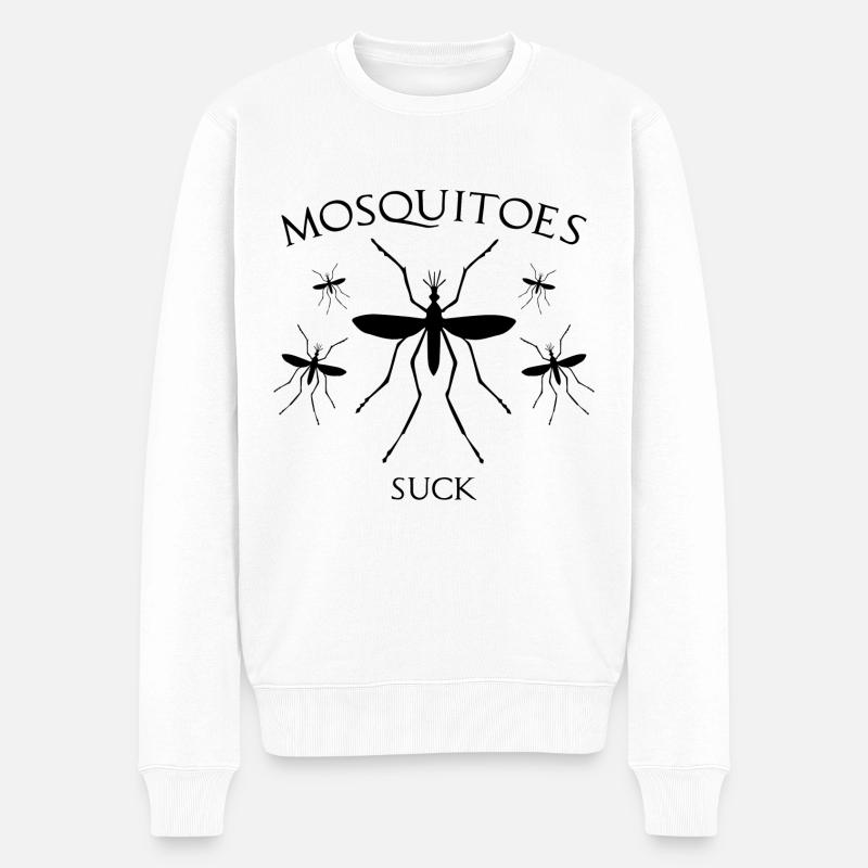 Moskitos saugen - Männer Premium Bio Pullover - Weiß