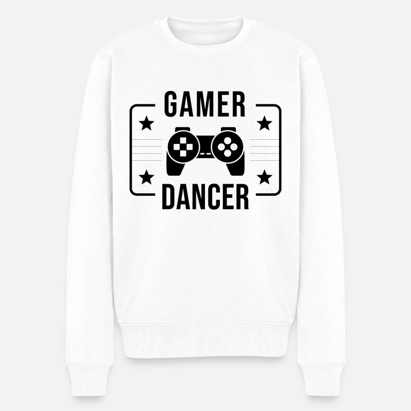 gamer | dancer - Pull Premium bio Homme - blanc