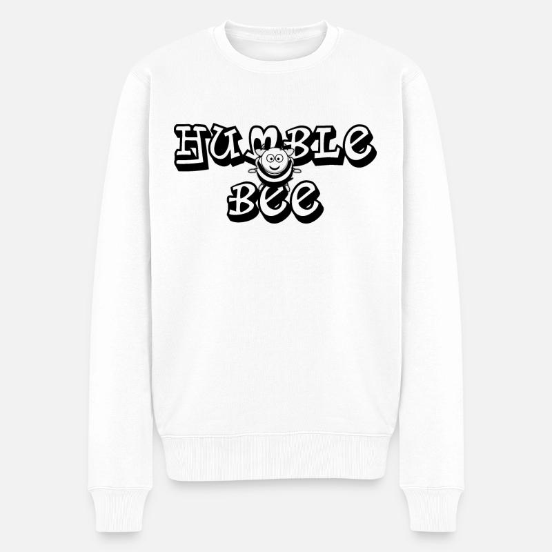 Bourdon - Humble bourdon - Pull Premium bio Homme - blanc