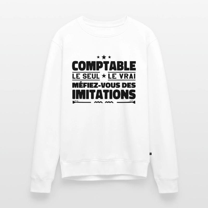 Comptable le seul. Comptable le vrai. Comptable Pull Premium bio Homme