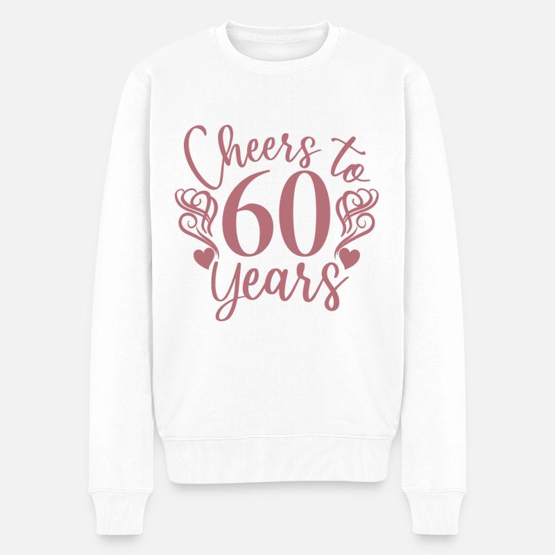 Vive les 60 ans du 60e anniversaire - Pull Premium bio Homme - blanc