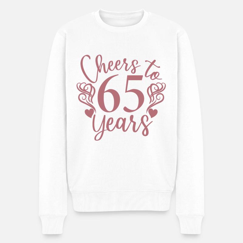Vive 65 ans 65e anniversaire - Pull Premium bio Homme - blanc