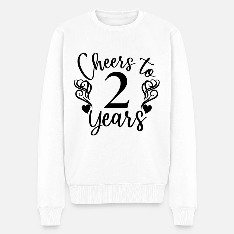 Vive 2 ans 2e anniversaire - Pull Premium bio Homme - blanc