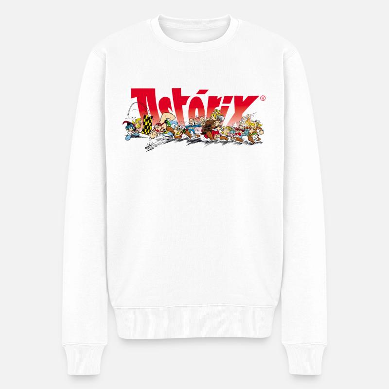 Asterix & Obelix Start for the Run - Sudadera ecológica prémium para hombre - blanco