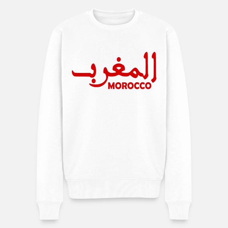 Maroc - Pull Premium bio Homme - blanc