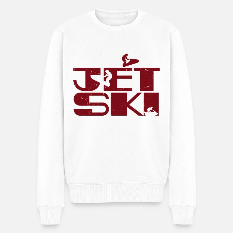 Jet Ski | jet ski - Pull Premium bio Homme - blanc