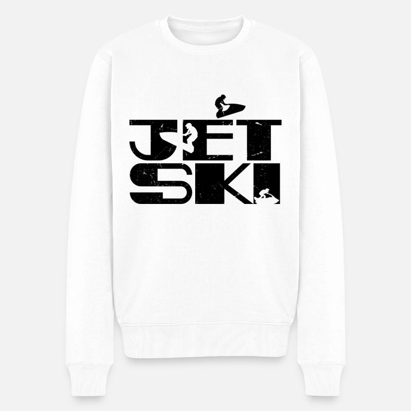 Jet ski | jet ski - Pull Premium bio Homme - blanc