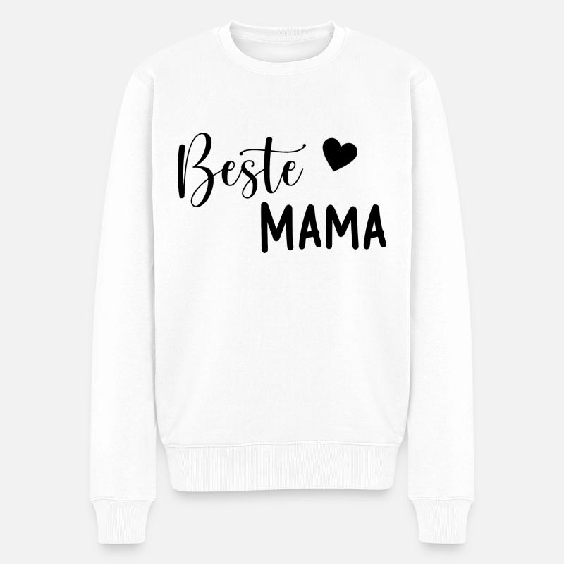 Beste Mama Geschenkidee - Männer Premium Bio Pullover - Weiß