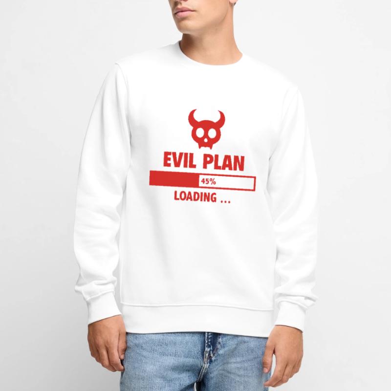 Evil Plan Loading Men's Premium Organic Jumper