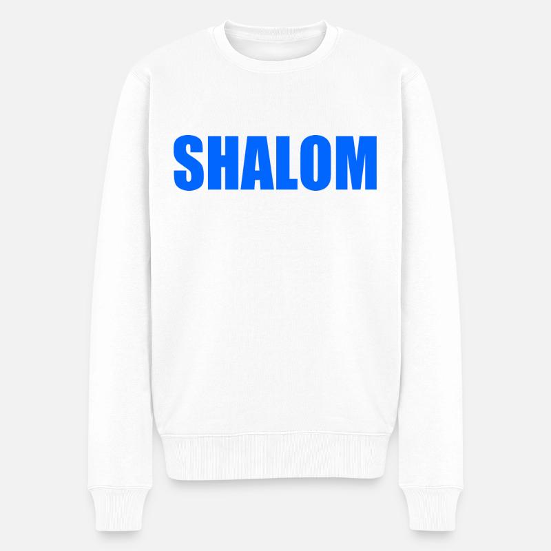 Shalom - Pull Premium bio Homme - blanc