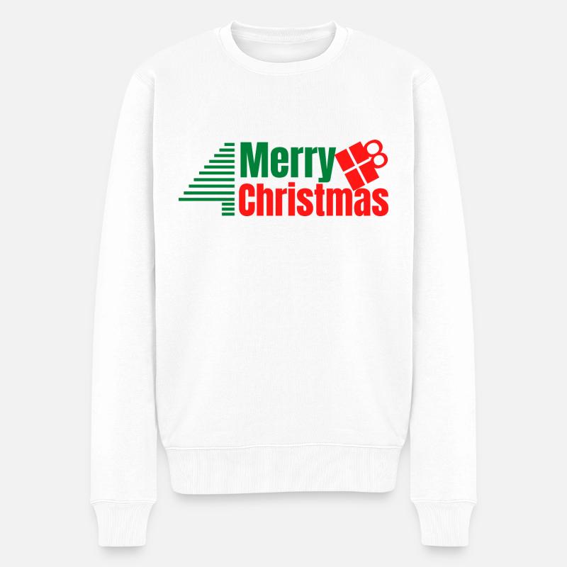 Merry Christmas - Pull Premium bio Homme - blanc