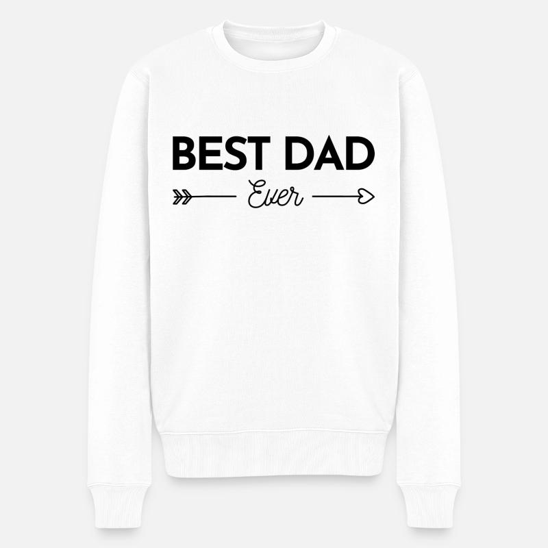 Best Dad Ever - Pull Premium bio Homme - blanc