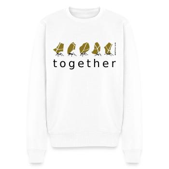ensemble Ant Ensemble travail d’équipe social - Pull Premium bio Homme - blanc - Devant - Thijin (182cm)