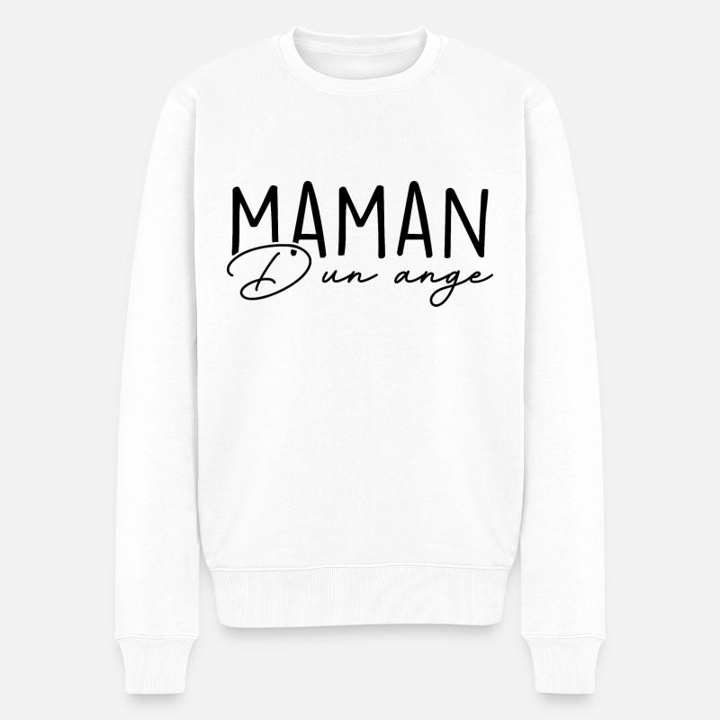 Maman d'un Ange - Pull Premium bio Homme - blanc