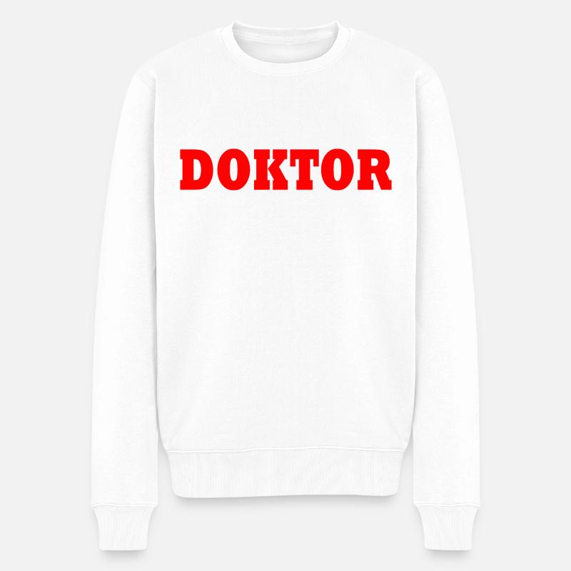 Dockor - Männer Premium Bio Pullover - Weiß