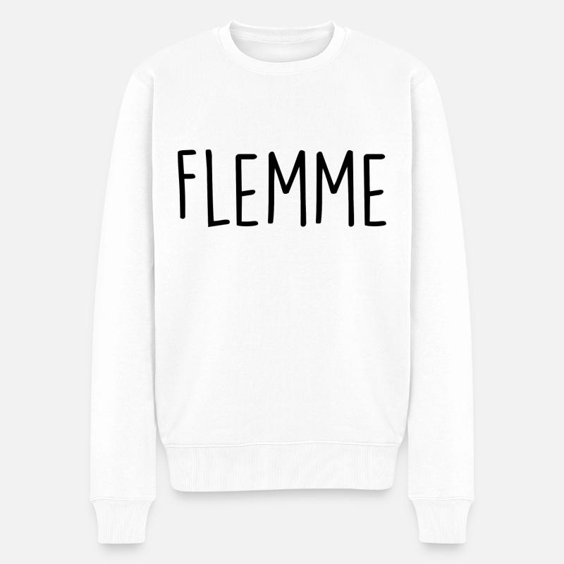 Flemme - Pull Premium bio Homme - blanc