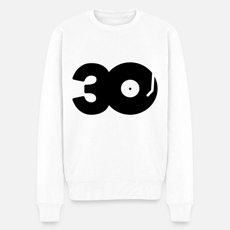 DJ 30 - Männer Premium Bio Pullover - Weiß