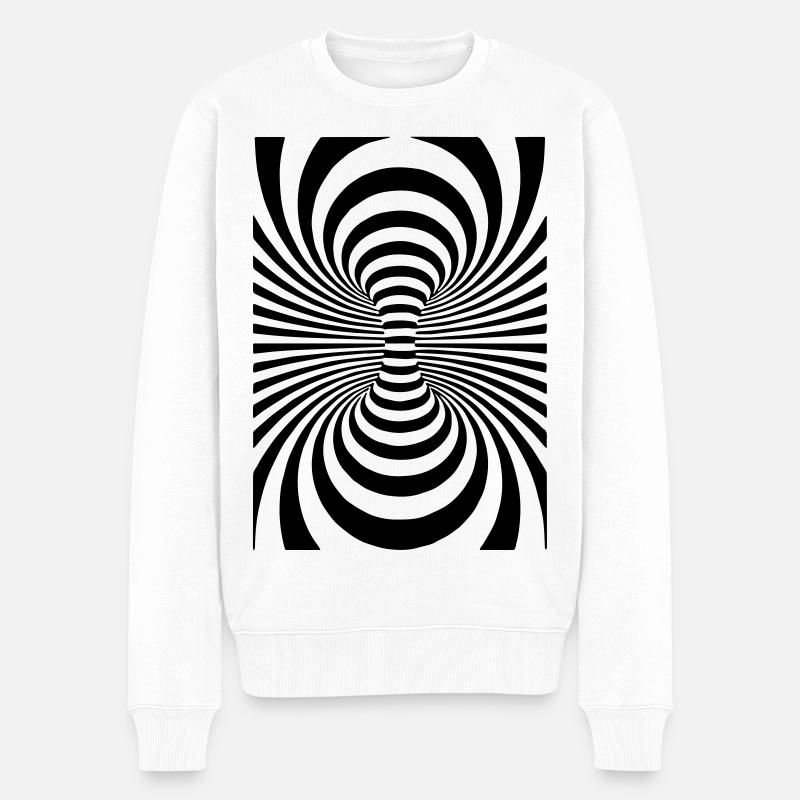 Coole Kunst,Kunst,Art,Design,Kreise, - Männer Premium Bio Pullover - Weiß