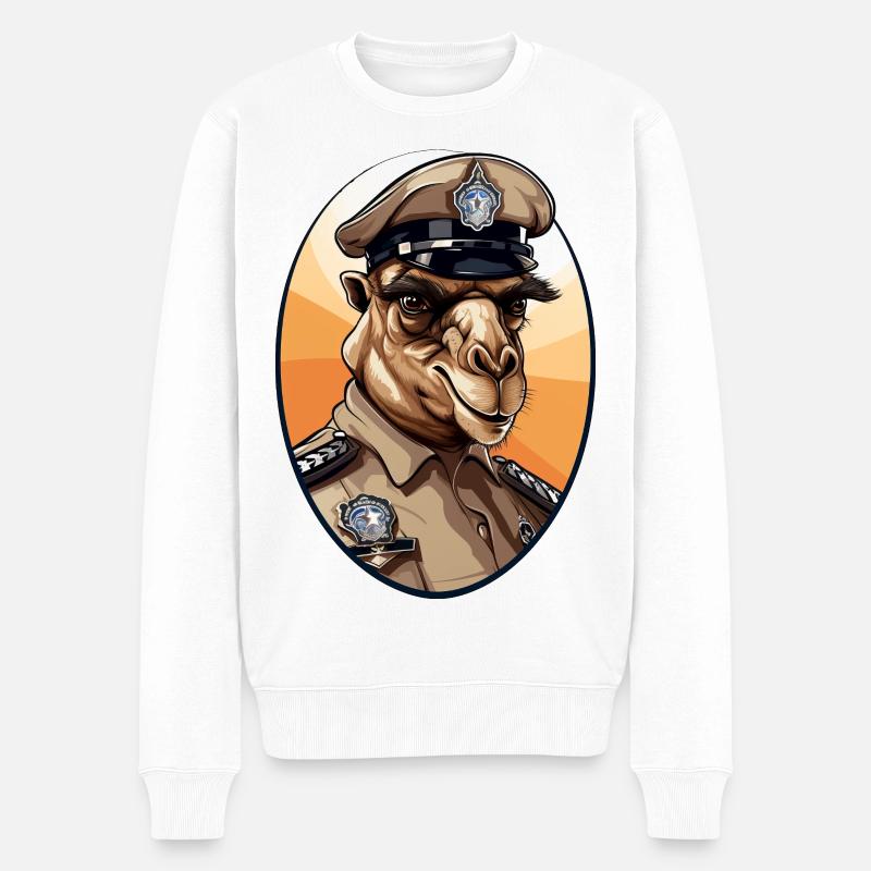 Police des chameaux - Pull Premium bio Homme - blanc