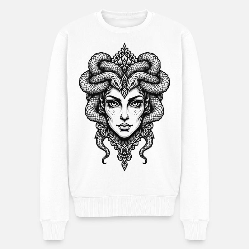 Méduse - Pull Premium bio Homme - blanc