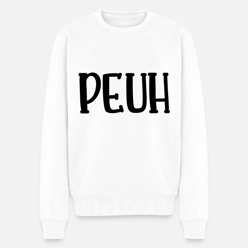 peuh - Pull Premium bio Homme - blanc