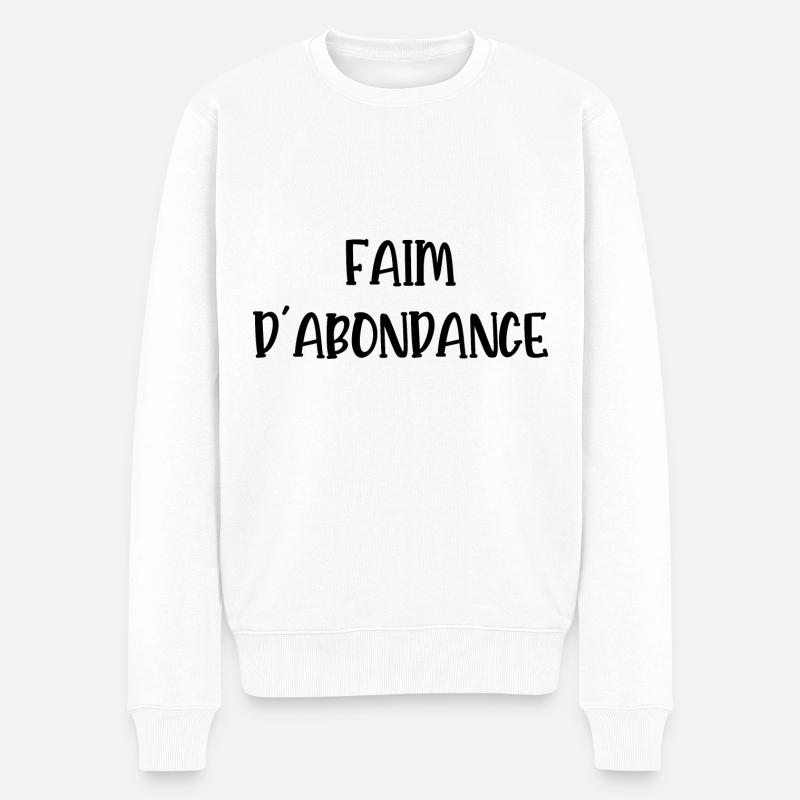 faim d'abondance - Pull Premium bio Homme - blanc