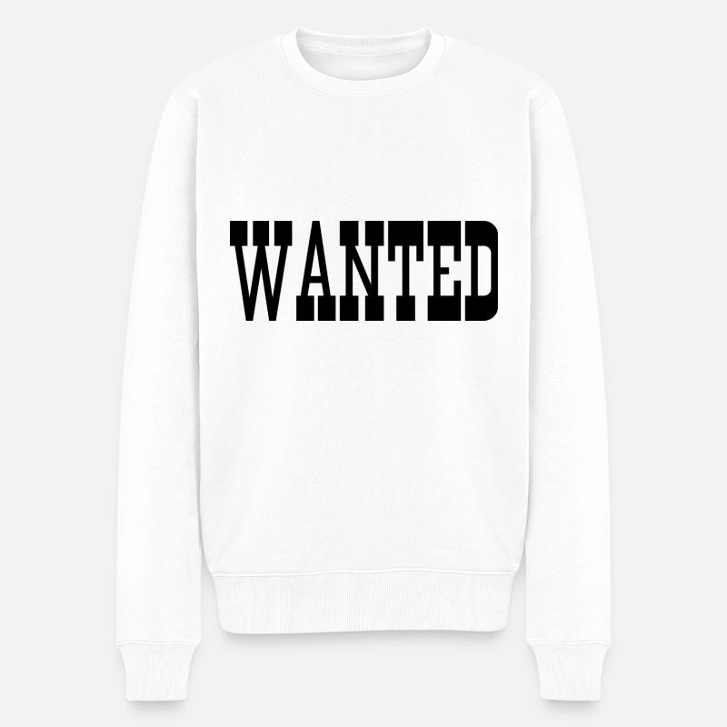 Gewünscht - Männer Premium Bio Pullover - Weiß