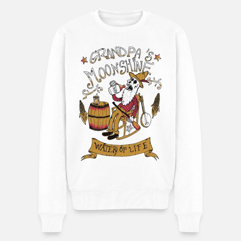 grandpa - Pull Premium bio Homme - blanc