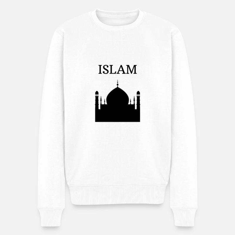 MOSQUÉE ISLAM MOSQUÉE QORAN - Pull Premium bio Homme - blanc