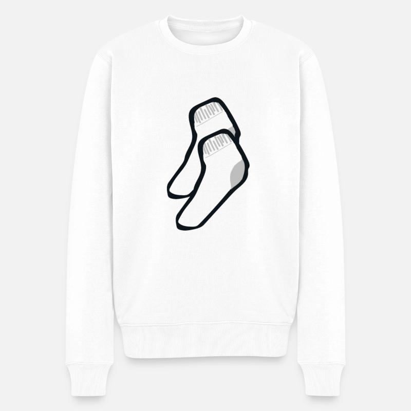 Socken - Männer Premium Bio Pullover - Weiß