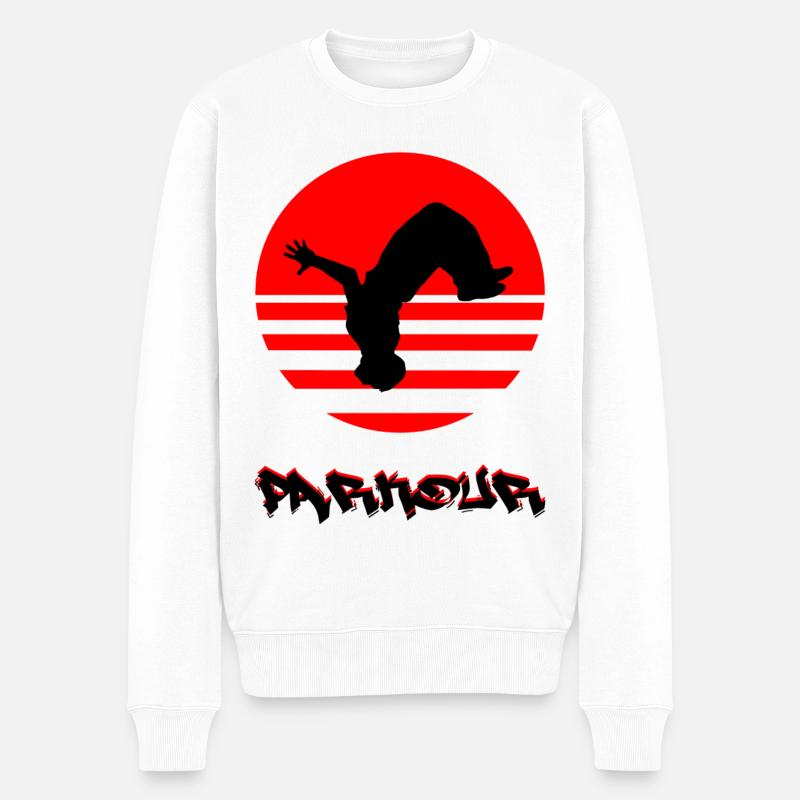 Parkour - Pull Premium bio Homme - blanc