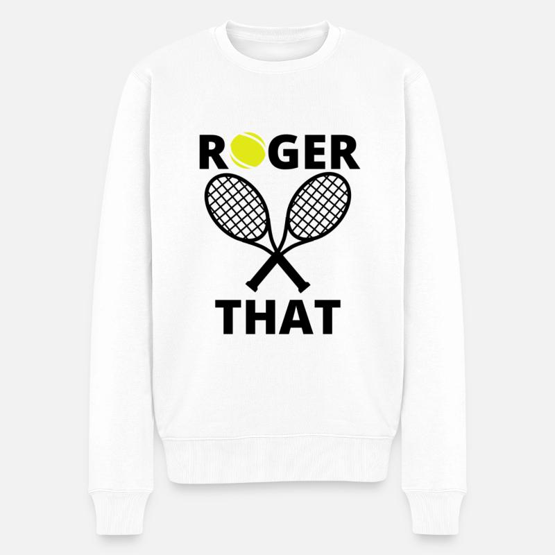 Roger that cadeau tennis - Pull Premium bio Homme - blanc