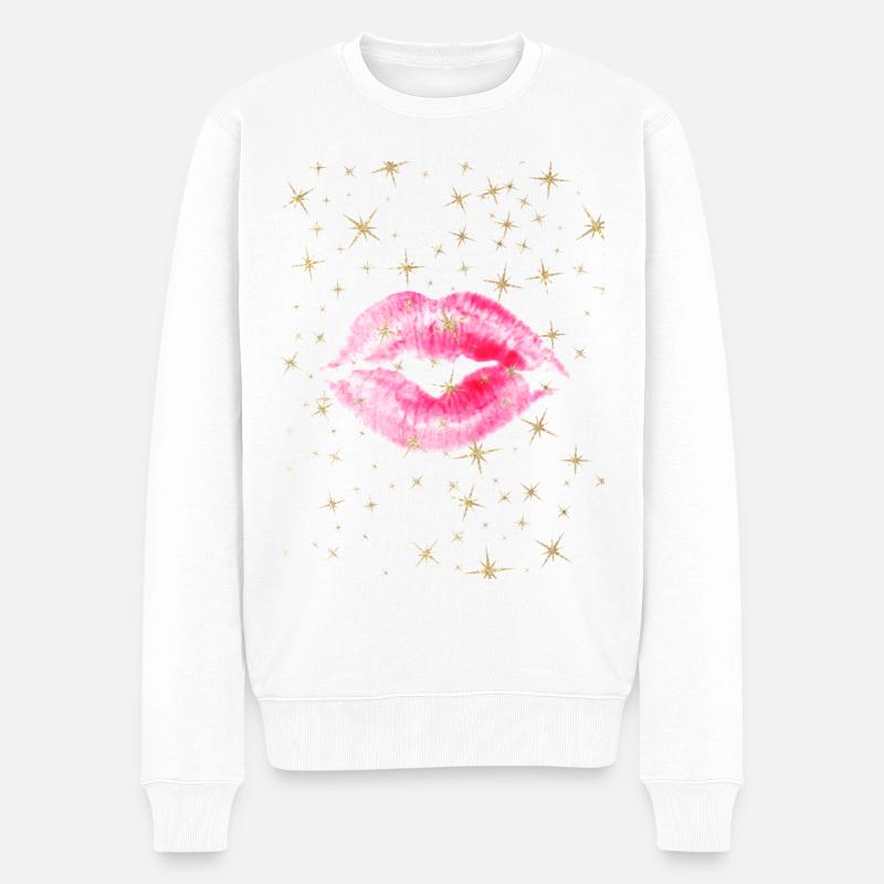 Embrasser la bouche - Pull Premium bio Homme - blanc