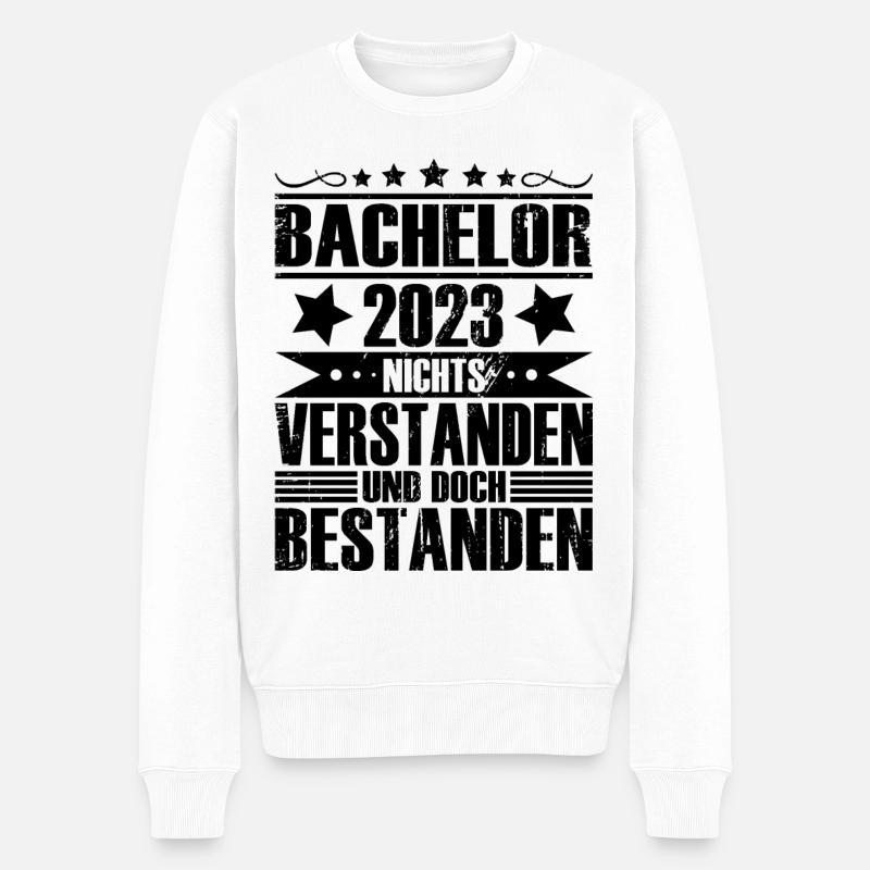 Bachelor 2023 - Männer Premium Bio Pullover - Weiß
