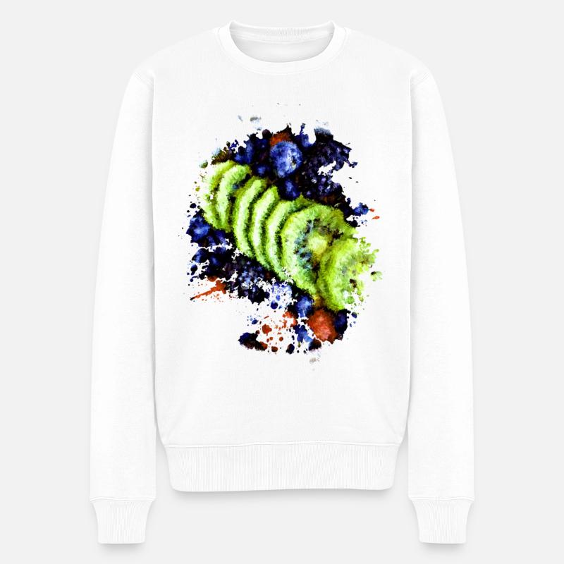 Fruit Bowl - Männer Premium Bio Pullover - Weiß