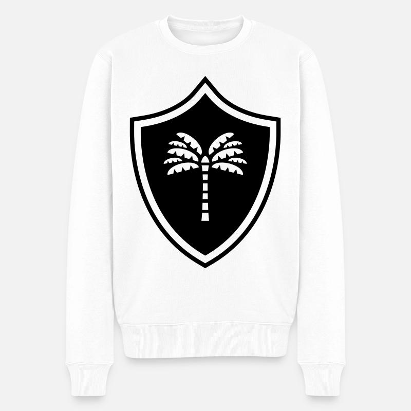 Armoiries de la palme - Pull Premium bio Homme - blanc