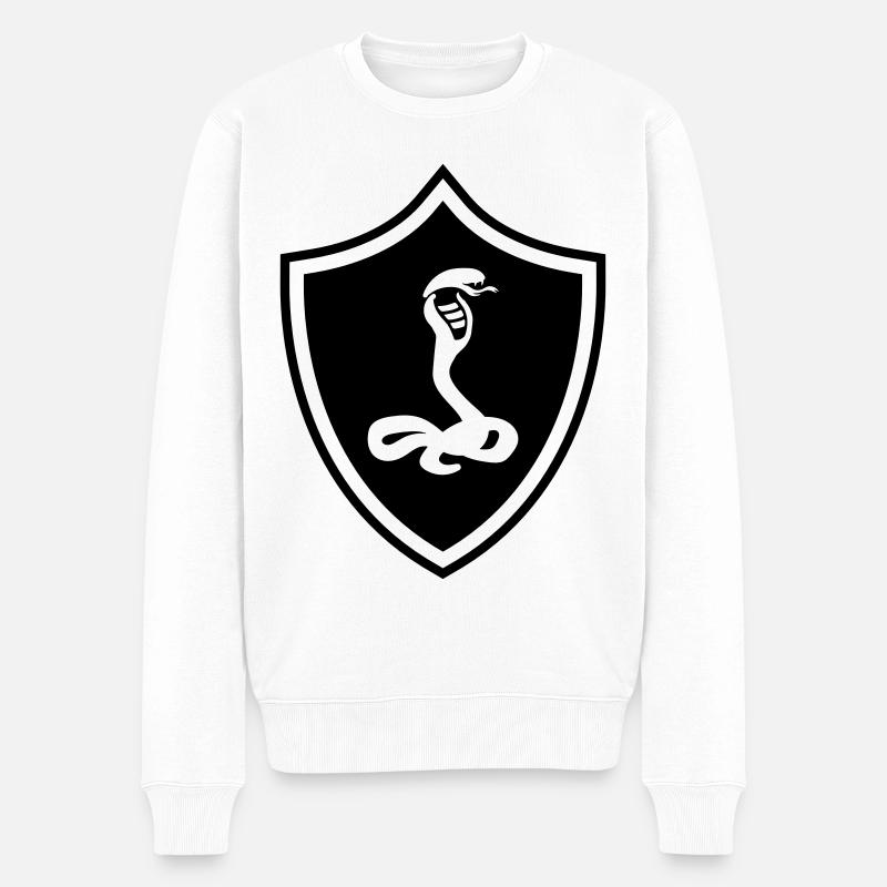 Serpente Stemma cobra - Maglione ecologico premium da uomo - bianco